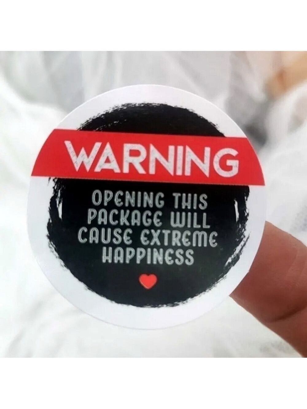 5/$20!! Set of 60 "warning" fun stickers